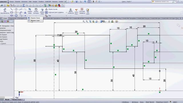 Bilgisayar Destekli Çizim II (SolidWorks) - 7.Hafta 2.uygulama смотреть онлайн