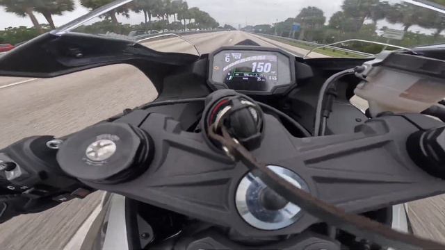 top speed of a tuned 2024 zx6r (& a near miss) смотреть онлайн