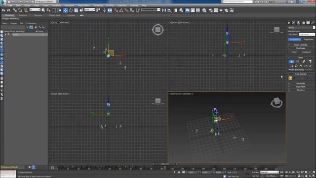 3Ds Max Biped Movement Files and Skinning смотреть онлайн