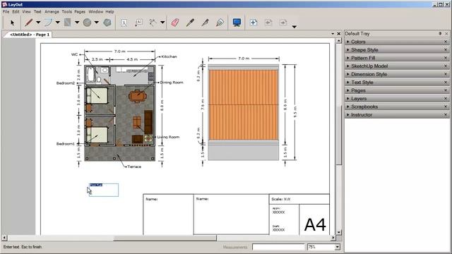 Sketchup 2016 2D Floor Plan Tutorial For Beginner Course Season 6 смотреть онлайн