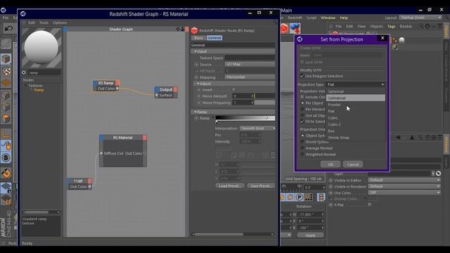 How to apply gradient on a object with redshift [CINEMA 4D TUTORIAL] смотреть онлайн