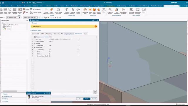 What’s new in NX 2306 NX Mold Wizard: Mold cost смотреть онлайн