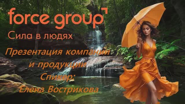 FORCE GROUP.Презентация компании и продукции смотреть онлайн