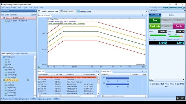 EDM VCS - Random Vibration Test Setup смотреть онлайн