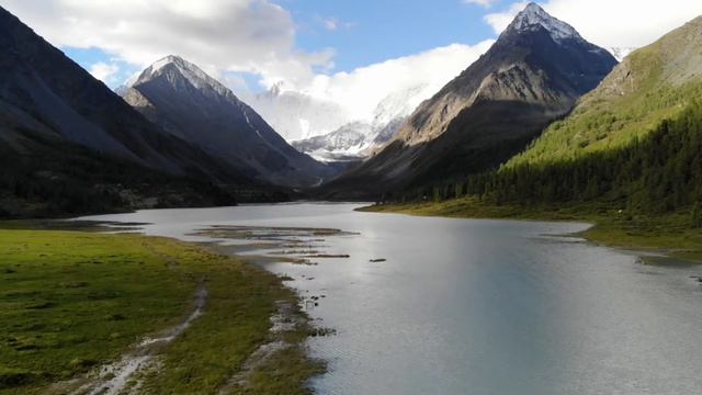Алтай, Аккемское озеро, вид на Белуху смотреть онлайн