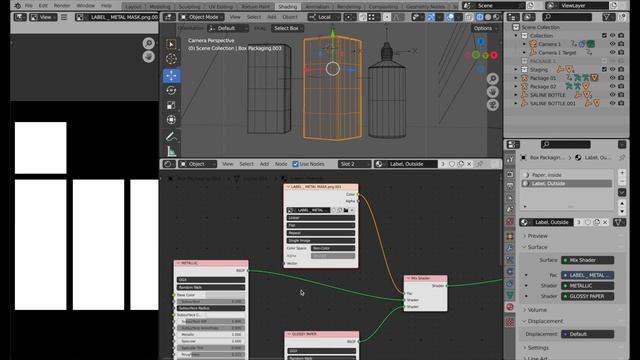 Dieline to 3D, part 5. Setting up the box label texture смотреть онлайн