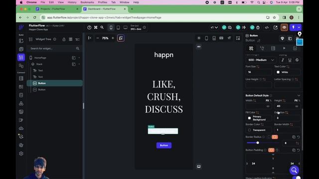 1 - Happn Clone App using FlutterFlow | Project Setup | Flutterflow Tutorial [WITH SUBTITLES] смотреть онлайн