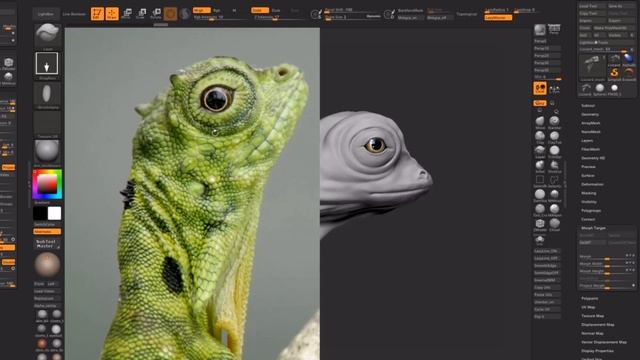 How to SCULPT SCALES in ZBrush | 🥝 [FREE DOWNLOAD] смотреть онлайн