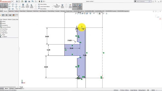 SolidWorks Tutorial - August 2020 - Exercise 18 - Part 01 смотреть онлайн