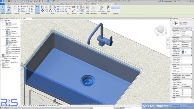 Realtime Custom Cabinetry System 23 (for Revit®) : RCCS Sinks & Taps смотреть онлайн