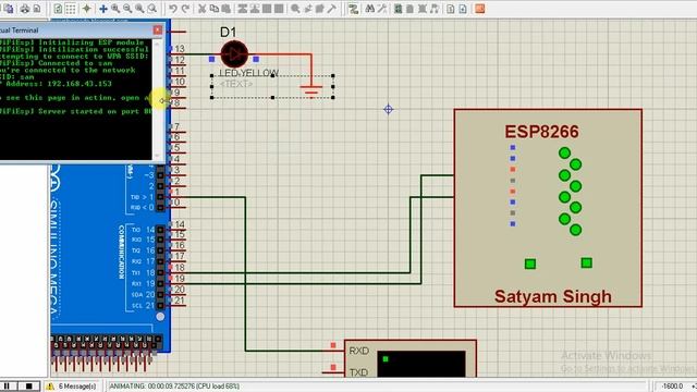 ESP8266 arduino library simulation proteus смотреть онлайн