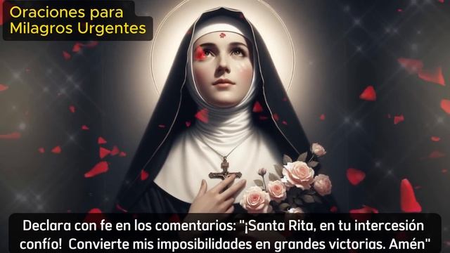 PIDE HOY TU IMPOSIBLE - ORACIÓN ESPECIAL A SANTA RITA DE CASIA смотреть онлайн