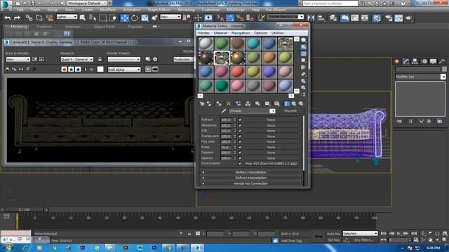 Vray lighting Tutorial - Using Rectangle&Sphere Light | sofa lighting in vray| 3Ds Max Vray Tutoria смотреть онлайн