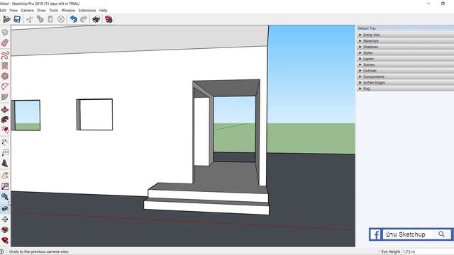 SketchUp 2019 - ตอนที่ 55/การปรับมุมมองและการเคลื่อนที่เพื่อตรวจสอบและนำเสนอผู้ชม смотреть онлайн