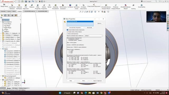 Solidworks tutorial: Assign material and check material properties: नेपालीमा смотреть онлайн