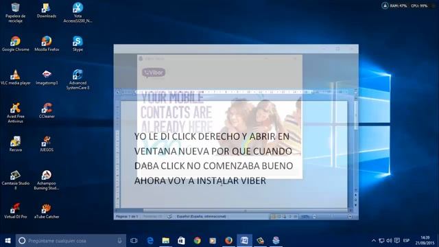 DESCARGAR E INSTALAR VIBER PARA PC 2015 смотреть онлайн