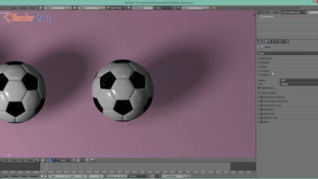 Create soft shadow in Blender Eevee 2.8 смотреть онлайн