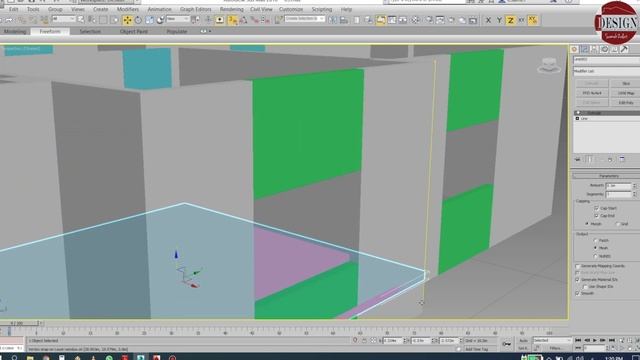 lesson-6- how to extrude(Ceiling _ Floors) 3D Max - رفع الأرضيات والأسقف في برنامج ثري دي ماكس смотреть онлайн