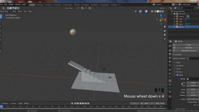 04 bouncing ball in blender смотреть онлайн