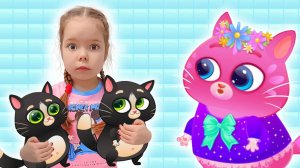 Мультики для детей про котика Бубу и кошечку Кис Кис | Настя и друзья попали в другое измерение