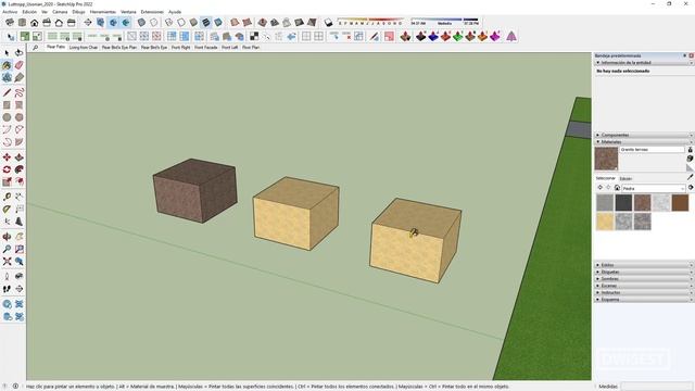 Sketchup 2022 - Trabajar con materiales - Tutorial básico 14 смотреть онлайн