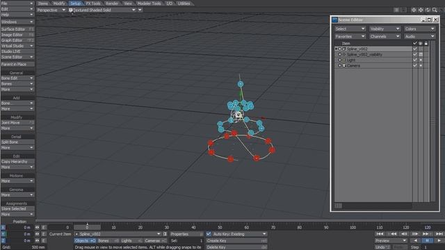LightWave 11.6 - Spline Instancing смотреть онлайн