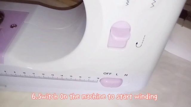 HOW TO WIND YOUR BOBBIN WITH MINI MULTIFUNCTIONAL SEWING MACHINE смотреть онлайн