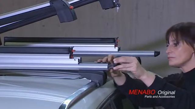 Suport schi si snowboard Menabo Silver Ice cu prindere pe bare transversale | SuportBicicleta.ro смотреть онлайн
