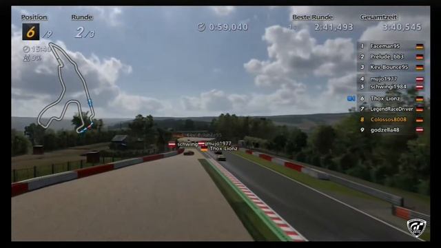 Gran Turismo 6 Liga Race - Audi R8 5.2 FSI - Spa-Francorchamps - GGTC & GT6-Liga Corkscrew Corner смотреть онлайн