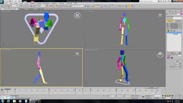 3Dean: 3ds Max 2012 Using CAT to Create Realistic Human Walk Cycle смотреть онлайн