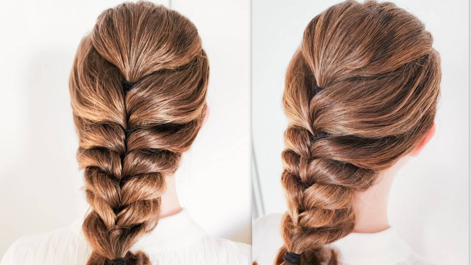 Крепкая коса за 1 минуту на каждый день! Подойдет для спорта и физкультуры!