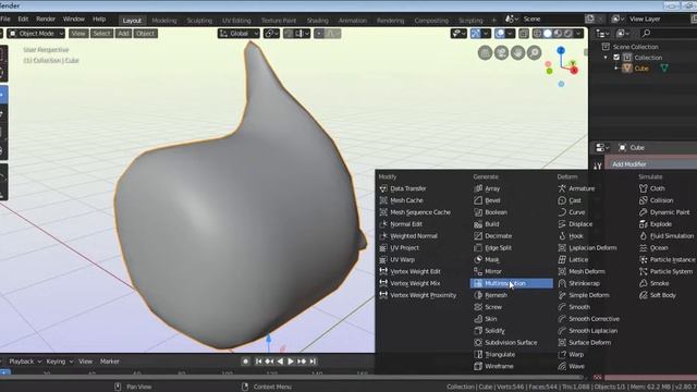 BLENDER TUTORIAL EDIT MODE смотреть онлайн