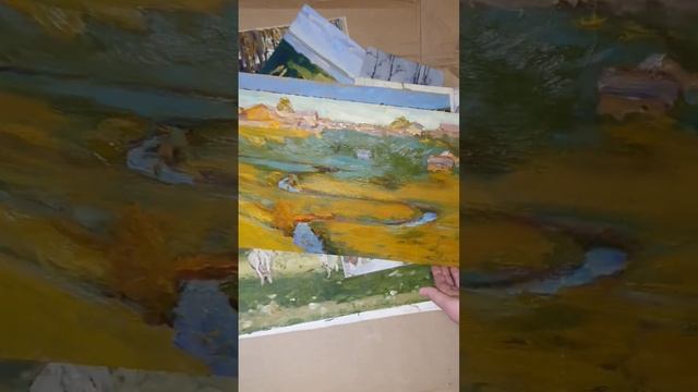 этюды маслом художник Иван Кириллов, Москва смотреть онлайн