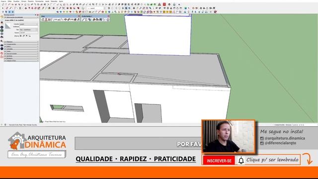 SKETCHUP - CRIAR PLATIBANDA E PINGADEIRAS DE FORMA ULTRA RÁPIDA смотреть онлайн