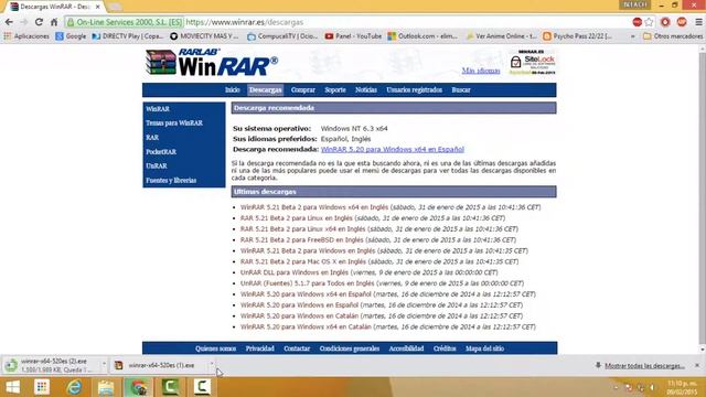 WINRAR 5.20 UTIMA ACTUALIZACION MEGA 2015 смотреть онлайн