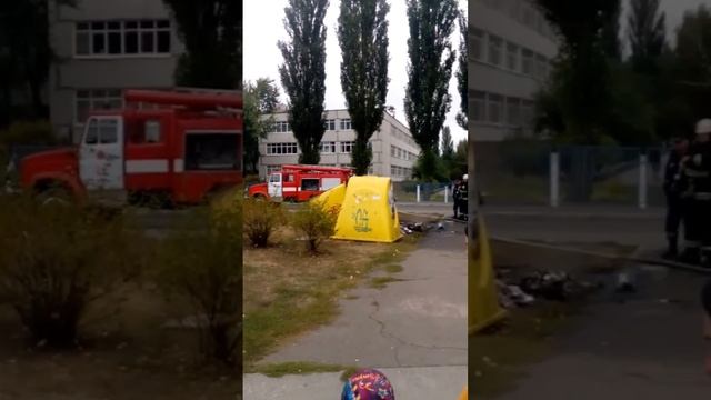 Горят мусорные контейнеры в парке . Вызвали пожарников смотреть онлайн