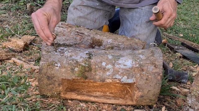 Decoração Rústica Para Jardim - 3 Ideias Lindas De Casinha De Tronco E Vaso De Tronco