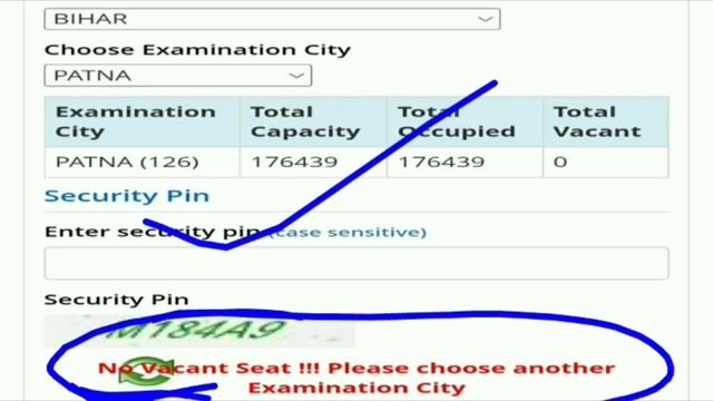 CTET DECEMBER Seat हुआ फूल।। No Vacant Seats।। Please Choose Another Exam City।। CTET Exam Center смотреть онлайн