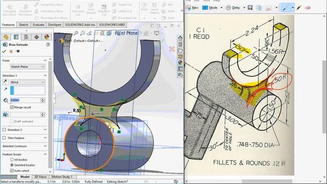 Using Planes in Solidworks 2018 смотреть онлайн
