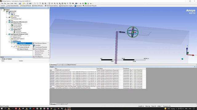 ANSYS AQWA, PART #6 - Hydrodynamic Response Solutions смотреть онлайн