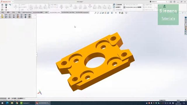 SOLIDWORKS CAM 2020 CNC Programe编程入门实例教程 смотреть онлайн