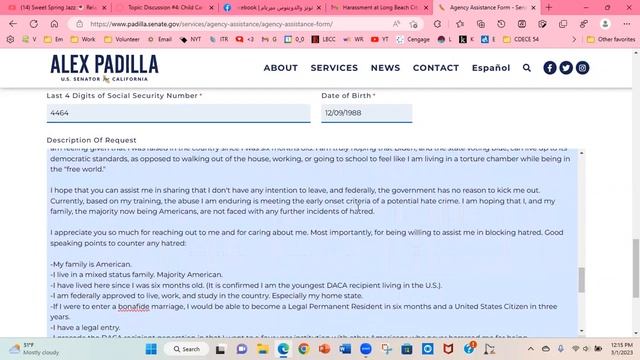 Long Beach City College Harassment And Alex Padilla
