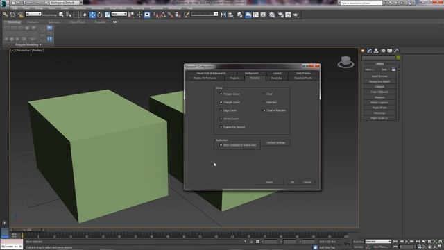How to get a polygon count in 3DS Max Quick Tip смотреть онлайн