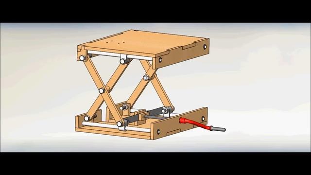 Wood Scissor Lifting Table смотреть онлайн