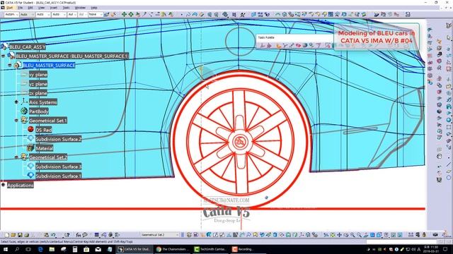 [IMA CATIA V5.] Shape Modeling of DS Red Automotive Models #04 смотреть онлайн