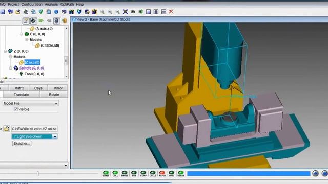 Vericut tutorial : Builder 5 axis machining ( Catia input file ) step 2 смотреть онлайн
