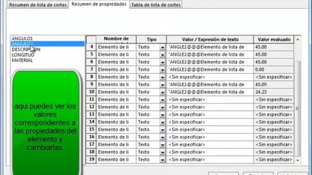 Edicion de propiedades por medio de la lista de cortes SOLIDWORKS 2010 смотреть онлайн