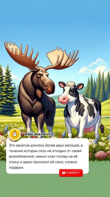 Необыкновенная любовь: История лося, влюбившегося в корову смотреть онлайн