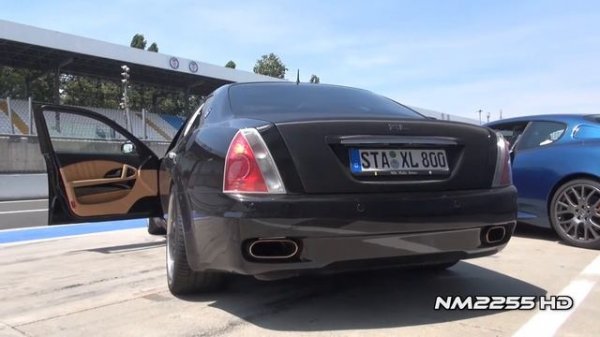 modified maserati quattroporte awesome sound