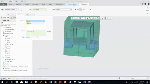 Mold & Die formation by using Creo Parametric 5.0 смотреть онлайн